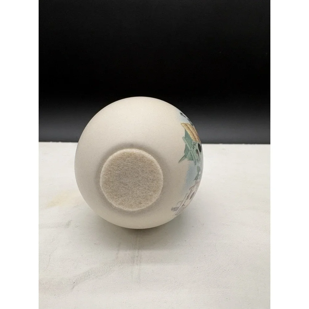 Eggzakly Painted Ceramic Egg Bluebird Beehive Birdhouse Decor 3